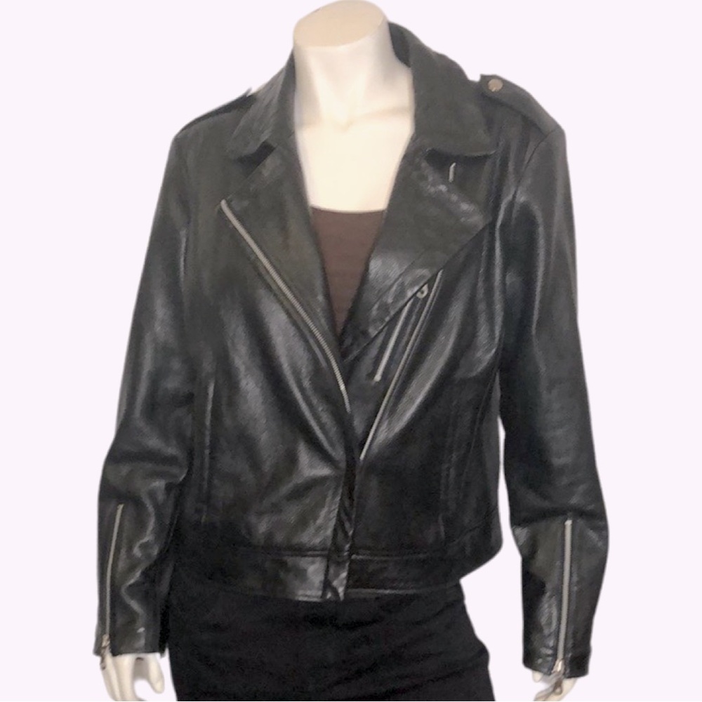 Wilson’s Leather moto jacket.